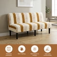 thumbnail image 5 of Eurhowing Armless Sofa Cover, Fuzzy Plush Non-Slip Futon Slipcover, Fall Winter Thick Sofa Bed Furniture Protector, Loveseat, Khaki, 5 of 10