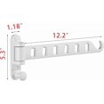thumbnail image 6 of Laundry Drying Rack Wall Mounted Clothes Drying Rack Clothes Hanger White, 6 of 8