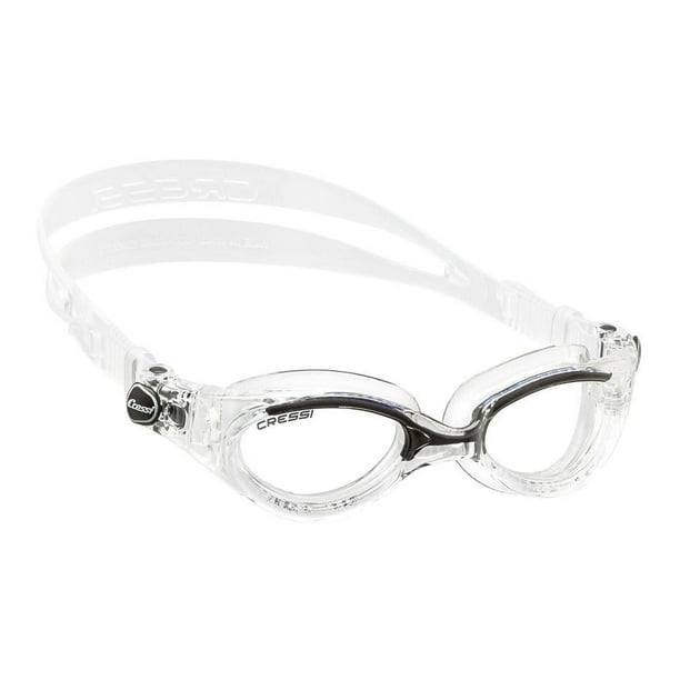 Goggle Cressi Flash Lady Adulto Claro/Negro Lens Claro