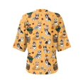 thumbnail image 7 of Post Surgery Shirts for Women Short Sleeve Funny Print Tear Away Tops with Drain Pockets Postoperative Care Tops Shoulder Surgery Shirts for Women Adaptive Clothing, 7 of 7