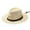 Beige, variant on POIUYTR Panama Hat Sun Hats for Men Fedora Straw Beach Hat Classic Straw Boater Hat with Drawstring