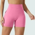 thumbnail image 3 of Women Scrunch Workout Shorts with Pockets - Lifting Booty V Back Athletic Gym Yoga Shorts, 75% Nylon 25% Spandex, True to Size, 3 of 5