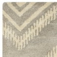 thumbnail image 4 of SAFAVIEH Capri Robynne Chevron Wool Runner Rug, Gray/Gold, 2'3" x 9', 4 of 6