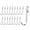 Silver, variant on YEMNPIOS 20 Pcs J Hook for Wire Shelving Stainless Steel Hanger Clip on Metal Rack Black