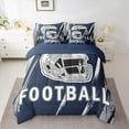 thumbnail image 2 of jejeloiu Football Game Gaming 7-Piece Twin Bedding Sets,American Rugby Helmet Bedding Comforter Set For Ball Lovers Reversible, 2 of 8