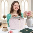 thumbnail image 2 of Bible Cover Case for Women,Large Bible Tote Bags for Women Organizer Quilted Bible Carrying Case for Girls,Bible Study Supplies Accessories Christian Gifts for Women, 2 of 6