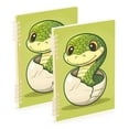 thumbnail image 2 of Cute Snake in Eggshell Notebooks 1-subject Journal 60 Sheets A5 College Ruled Paper Detachable Ring 8.3"x5.7", 2 of 8