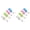 Pink*2, variant on Kitchen Bathroom Office Dish Cloths Towels Rubber Gloves Face Mask Drying Clothespin Clips Hooks Pack of 8