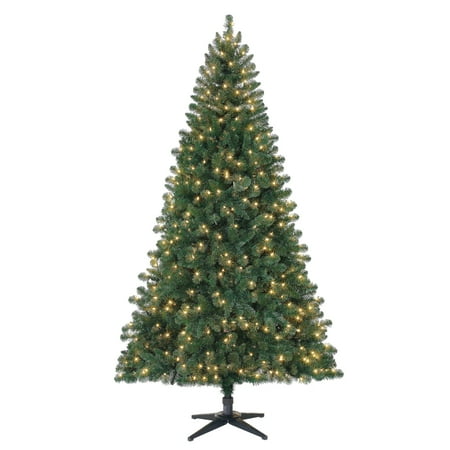 Holiday Time Pre-Lit 7' Duncan Fir Artificial Christmas Tree, Clear-Lights