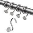 thumbnail image 1 of Ganchos para cortina de ducha - Juego de 12 | Ganchos para cortina de ducha | Ganchos para anillos de cortina de ducha | Ganchos para cortina de ducha a prueba de óxido | Ganchos para ducha de baño, 1 of 5