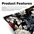 thumbnail image 2 of Ink Plants Throw Pillow Inserts Set Covers of 2 Decorative Velvet Throw Pillows with Unique Patterns - 16x16, 18x18, 20x20 Inches for Home Decor and Gifts, 2 of 6