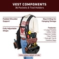 thumbnail image 3 of Chaleco para herramientas Occidental Leather SuspendaVest OxyLight Left Hand, 3 of 5