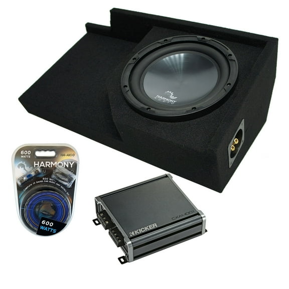 1988-1998 GMC Sierra Ext Cab Truck Harmony R124 Single 12" Sub Box & CXA400.1