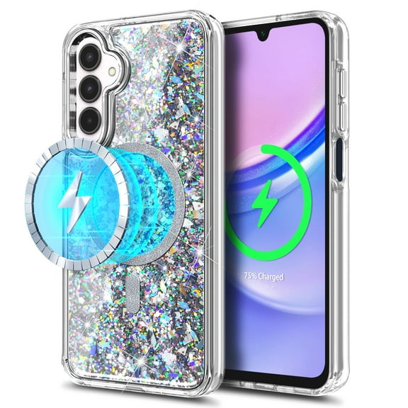 NGB SUPREMACY For Samsung Galaxy A15 5G Phone Case Camera Guard Fast Wireless Charging MagSafe/Qi Strong Magnetic Car Mount Galaxy A15 Case Cover