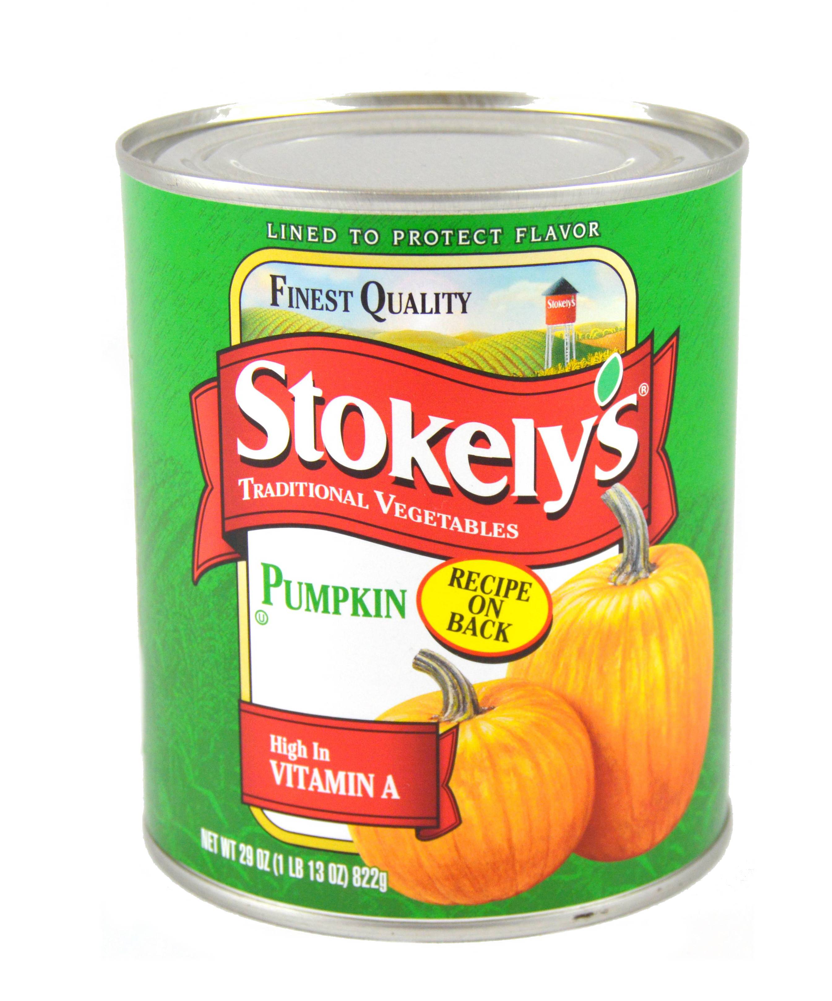 Stokely Pumpkin, 29 Ounce 12 per case.