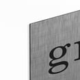thumbnail image 2 of Luxe Metal Art 'Grateful' by Lettered & Lined, Metal Wall Art, 48"x16", 2 of 9