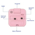 thumbnail image 3 of Small Battery Operated Analog Alarm Clock Silent Non Ticking, 3 of 5