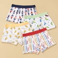 thumbnail image 4 of Godderr Kids Toddler Cartoon Boxer Briefs for Boys Moisture-Wicking Cotton Stretch Underwear 4PCS Assorted Soft Cotton Shorts, 4 of 9