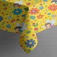 thumbnail image 3 of Fairy Princess Flower Pattern Rectangle Tablecloth 60"x84",Waterproof Polyester Rectangle Table Cloth, Wipeable Spillproof Polyester Tablecloth for Dining, Camping, Indoor and Outdoor, 3 of 5