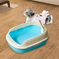thumbnail image 7 of Cat Kitten Toilet Pet Litter Tray Bedpan Cat Litter Container Blue, 7 of 7