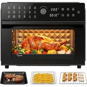 Air Fryer Toaster Oven Combo, 18-in-1 Functions, 32QT Capacity, 1800W Convection Oven with 360° Rotisserie, 4-Layer Cooking & Complete Accessories