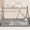 Grey#0, variant on Bed Frames Twin Tent-shaped Floor Bed,Teepee Bed with Guardrails,Slats and Door,Grey,Adjustable Bed Base