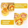 thumbnail image 2 of OUNONA 6Pcs Waterproof Small Jewelry Boxes Portable Jewellery Holder Golden Cloth For Birthdays, 2 of 5