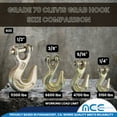 thumbnail image 7 of 4 Pack Heavy Duty G70 1/2" Clevis Grab Hook Flatbed Truck Trailer Transport Tow Chain Hook 11300 lbs WLL, 7 of 7