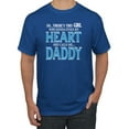 thumbnail image 1 of Girl Stole My Heart She Calls Me Daddy Daughter Girl Dad Father Gift | Mens Father's Day T-Shirt, Royal, 3XL, 1 of 4