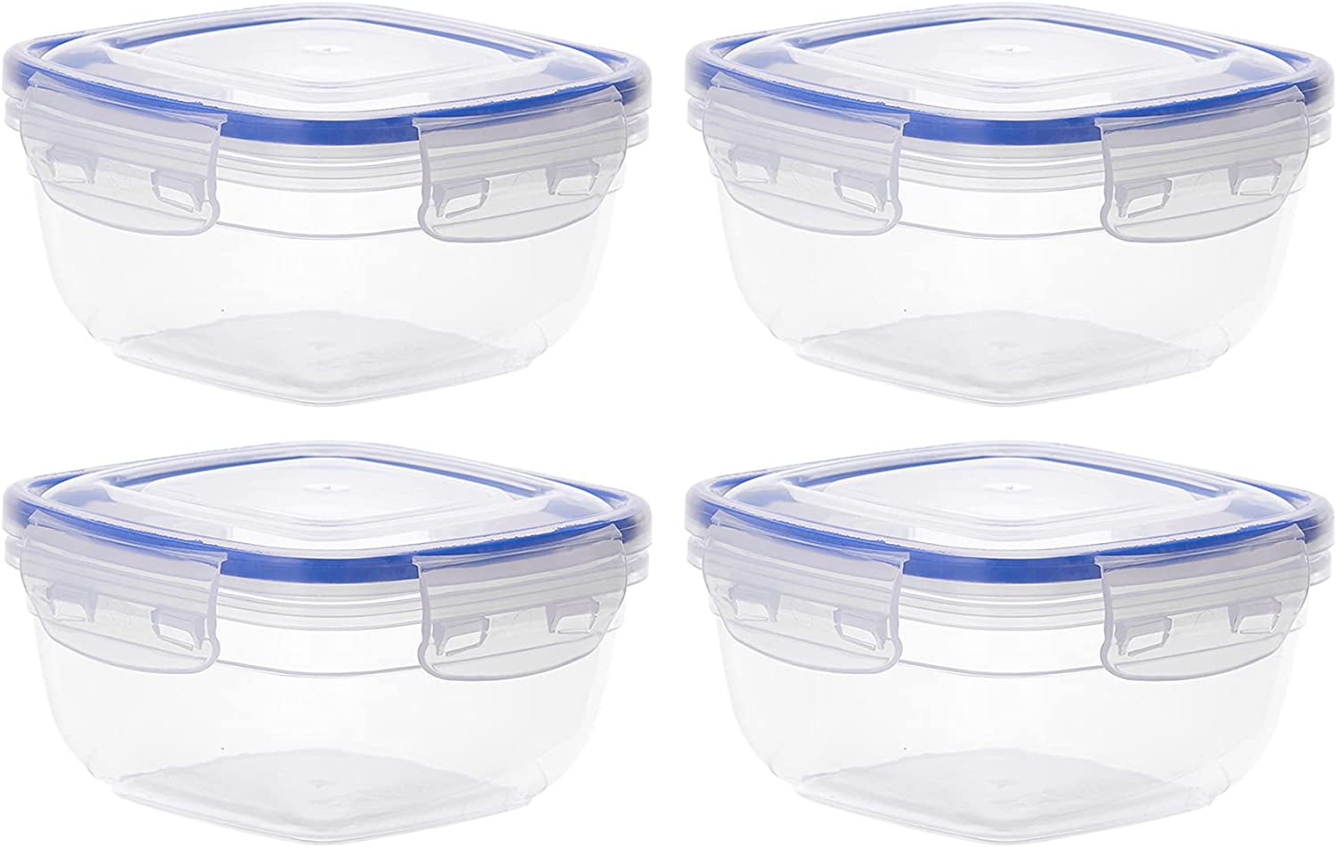 Superio Large Plastic Food Storage Container, with Airtight Lid for