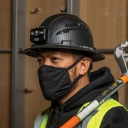 Klein Tools 60347 Premium KARBN Pattern Class C, Vented, Full Brim Hard Hat with Rechargeable Lamp