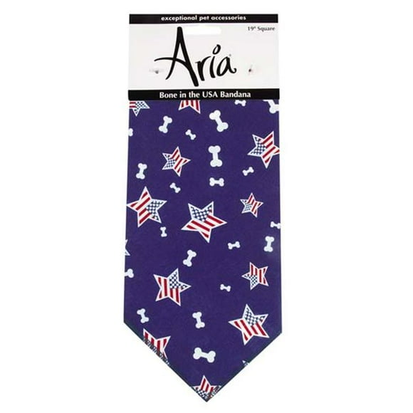 Aria North Bone in the USA Bandana Navy