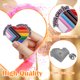 thumbnail image 3 of 2 piezas de alfileres con forma de corazón de arcoíris, accesorios para solapa, alfiler con el texto "Puedes ser tú mismo conmigo" para hombres, mujeres, ropa, mochilas y sombreros, 3 of 7