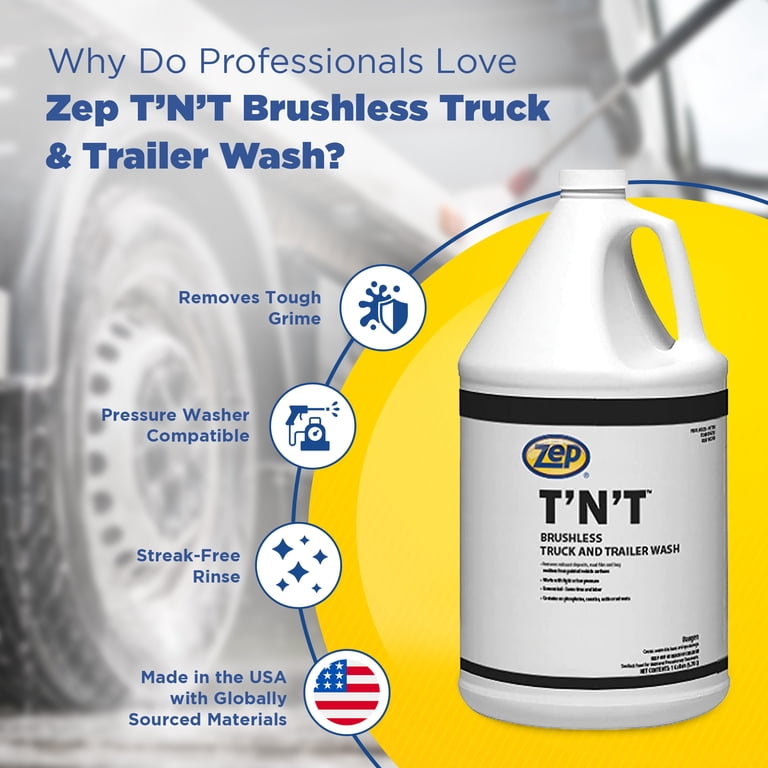 Zep, T'N'T Brushless Truck and Trailer Wash, 1 Gallon