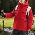 thumbnail image 5 of Afuyipoi Boys Winter Puffer Jacket Thick Quilted Fleece Lined Waterproof Windproof for Snow Play Red Size 9, 5 of 8