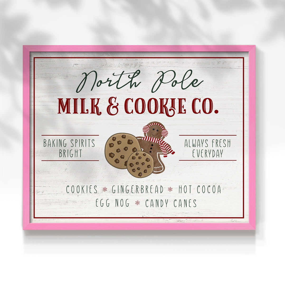 Milk and Cookie Co by Natalie Carpentieri - Restickable Framed Giclée Print