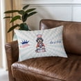 thumbnail image 3 of Happy 4th of July Patriotic Portuguese Water Dog Marching Band Uniform Balloons Fireworks Quilt Pillowcase PWD Portie Fishing Dog Lover Throw Pillow Cover Bed Home Decor - 13009, 3 of 5