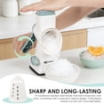 thumbnail image 3 of Manual Ice Shaver Rotary Ice Shaver White Stainless Steel Blade Quick Labor Saving Handle Safe Stable Suction Base Home Using Snow Cone Machine for Various Ice Cube, 3 of 11