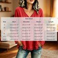thumbnail image 3 of NominalSnug Tassel Tops for Women Fall Winter Long Sleeve Shirts V Neck Babydoll Loose Fit Blouses, 3 of 6
