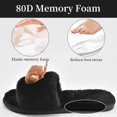 thumbnail image 5 of Women Fuzzy Slippers Cozy Soft Lightweight Memory Foam Indoor House Shoes Xmas Gifts for Womens Her Mom, 5 of 6