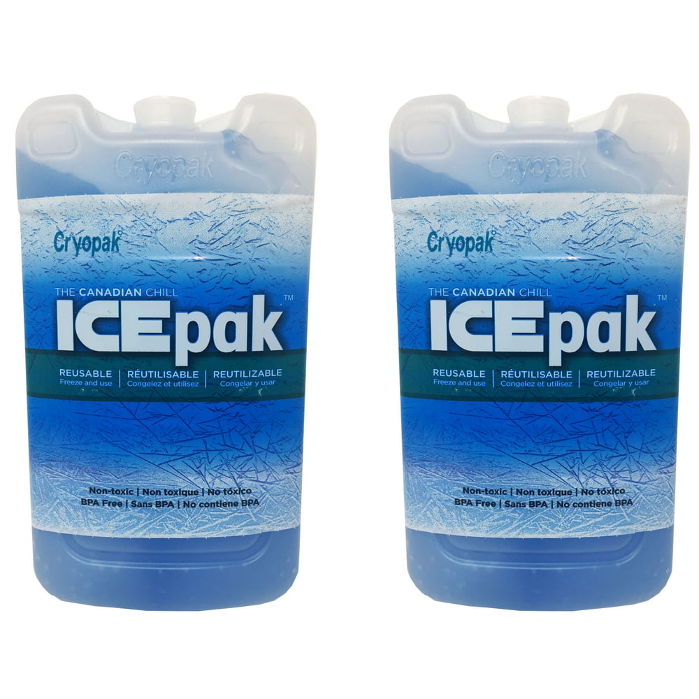 Cryopak ICE pak REUSABLE Non-toxic pack of 2 - Walmart.com ...