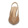 thumbnail image 6 of Journee Womens Elenney Mid Heel Pointed Toe Pumps, Widths Available, 6 of 9