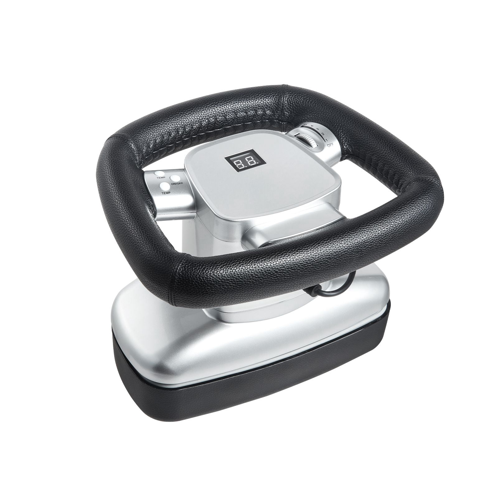 Chiropractic Massager with Adjustable Heat 68-149°F, 400-4600 RPM Vibration, TPU Soft Cushion, Silent Operation, for Neck Back Shoulder
