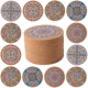 thumbnail image 1 of wonima02 Coasters for Drinks 12 pcs Absorbent Cork Coasters with Turkish Mandala Pattrn for Coffee Table Housewarming Gifts for New Home Present for Friends, Living Room Decor, Apartment Decor, 1 of 1