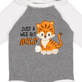 thumbnail image 4 of Inktastic Just a Wee Bit Wild Cute Tiger Cub Boys or Girls Long Sleeve Baby Bodysuit, 4 of 5