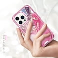 thumbnail image 6 of for iPhone 16 Pro Max Case, Marble Pattern 3 in 1 Heavy Duty Full Body Shockproof Hard PC+Soft Silicone Drop Protective Luxury Women Phone Cover for iPhone 16 Pro Max (Hot Pink), 6 of 17