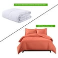 thumbnail image 2 of Sheetsnthings Viscose from Bamboo Duvet Bedding Set-Medium Weight Down Alternative Comforter (Duvet Insert with Duvet Cover and 2-Shams) Full/Queen, Solid Coral, 2 of 2