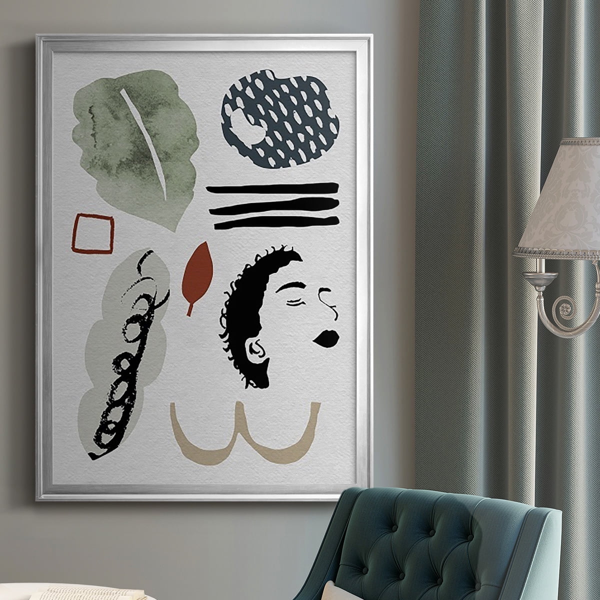 Collected Mindfulness III Premium Framed Print, in Gold, Black, or Silver - Ready to Hang
