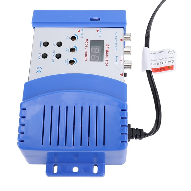 Modulador AV A RF, Modulador Convertidor RF Adaptador Convertidor VHF UHF, Para Vídeo Por Componentes AV Digital HD A TV Coaxial NTSC Analógica