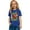 Blue, variant on Little Girl Shirts 100 Days Of School Print Short Sleeve 100 Days Of School Costume Soft Tee Shirt Baby Girl Summer Clothes